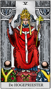 Tarotkaart De Hogepriester