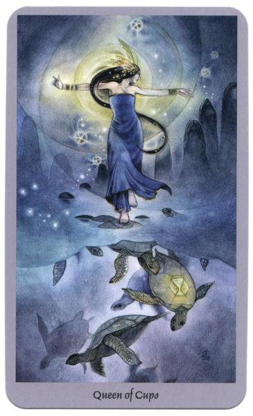 tarotkaart kelken Koningin shadowscapes tarot