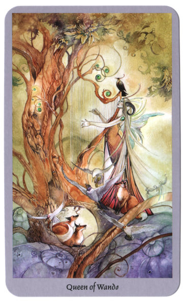 Shadowscapes Tarotkaart Staven Koningin