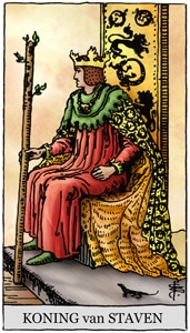 gratis tarot Staven-Koning