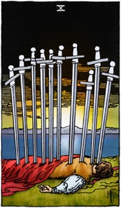 Tarot Online Zwaarden Tien
