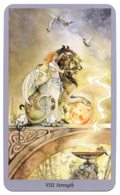 8-Strength tarotkaart