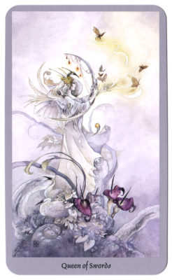 Koningin zwaarden tarotkaart shadowscapes tarot