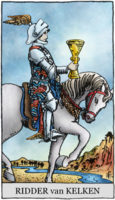 tarotkaart kelken ridder klein