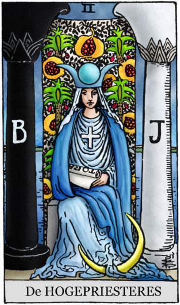 Rider Waite Tarotkaart De Hogepriesteres