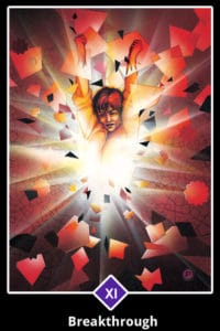 osho zen tarotkaart xi doorbraak breakthrough