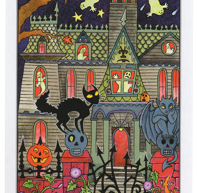 De Toren uit de Halloween Tarot - een huis vol geesten