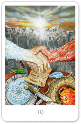 Winterse Tarot Zwaarden 10