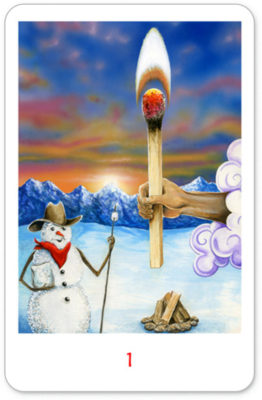 Winterse Tarot Staven Aas