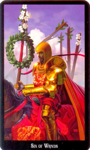 Evans Tarotkaart Staven Zes