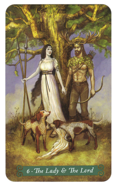 geliefden, lady and lord, green witch tarot