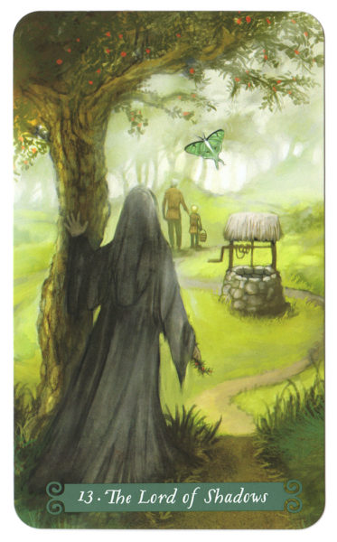 Tarotkaart Heer van de Schaduwen (de Dood) Green Witch Tarot